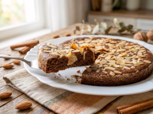 Torta de amêndoas e canela