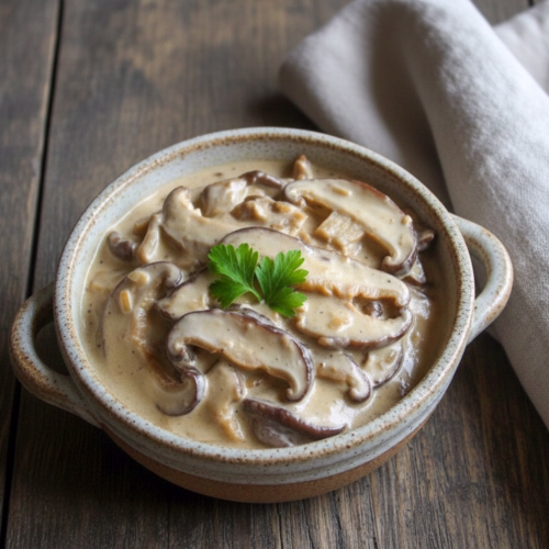 como fazer strogonof vegetariano de cogumelos