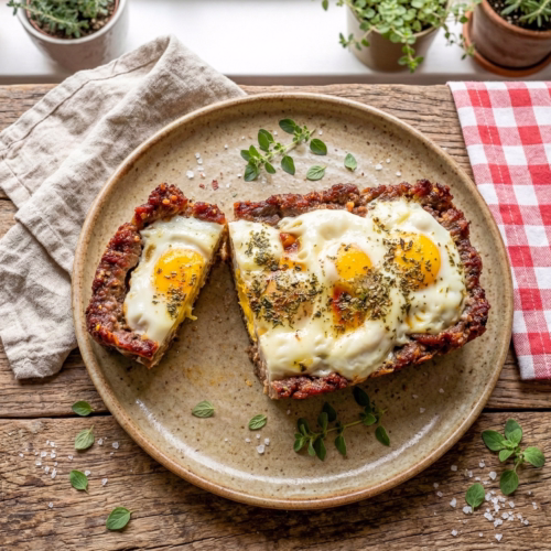 tortas enformada de carne moida sem massa