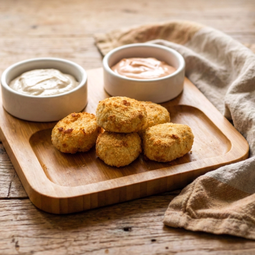 receita saudavel de nuggets caseiros