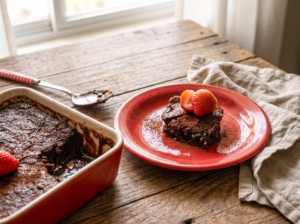 Bolo de chocolate de colher (sem ovos)