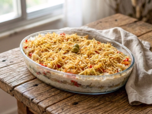 como fazer arroz de forno cremoso com bacalhau