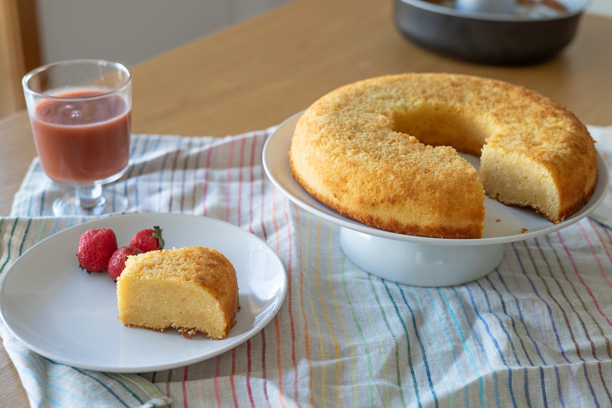 Bolo de fubá sem farinha de trigo