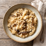 risto de cogumelo shitake na panela de pressão