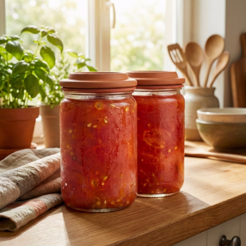 tomate pelado feito em casa